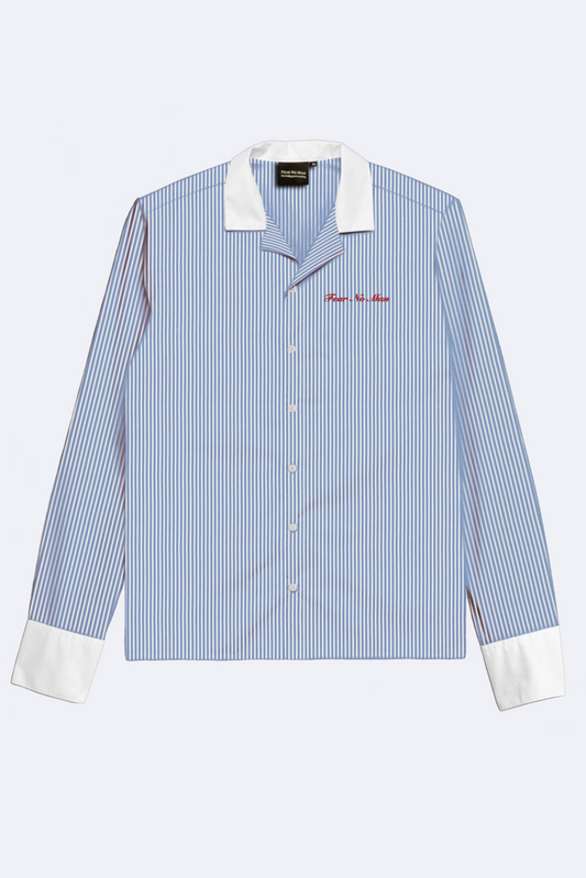 Confidence Stripe Shirt (Sky Blue)