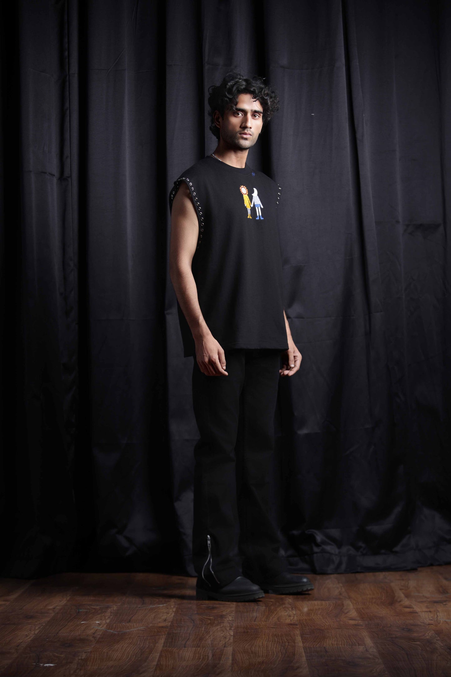 The Eclipse Embriodered Stud Vest
