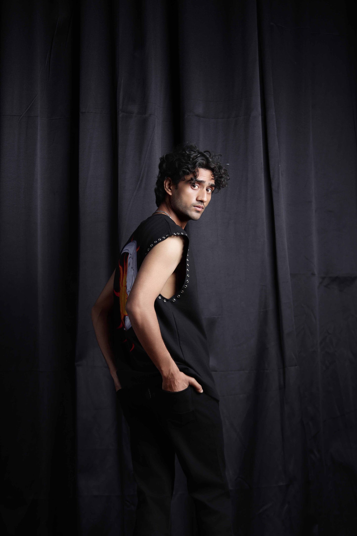 The Eclipse Embriodered Stud Vest