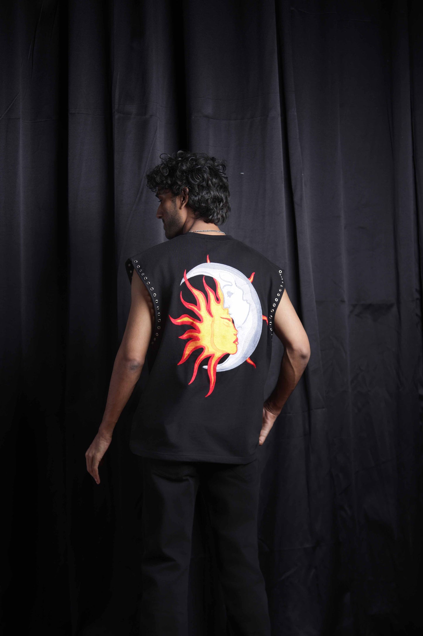 The Eclipse Embriodered Stud Vest