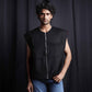 Suede Half-Sleeve Jacket