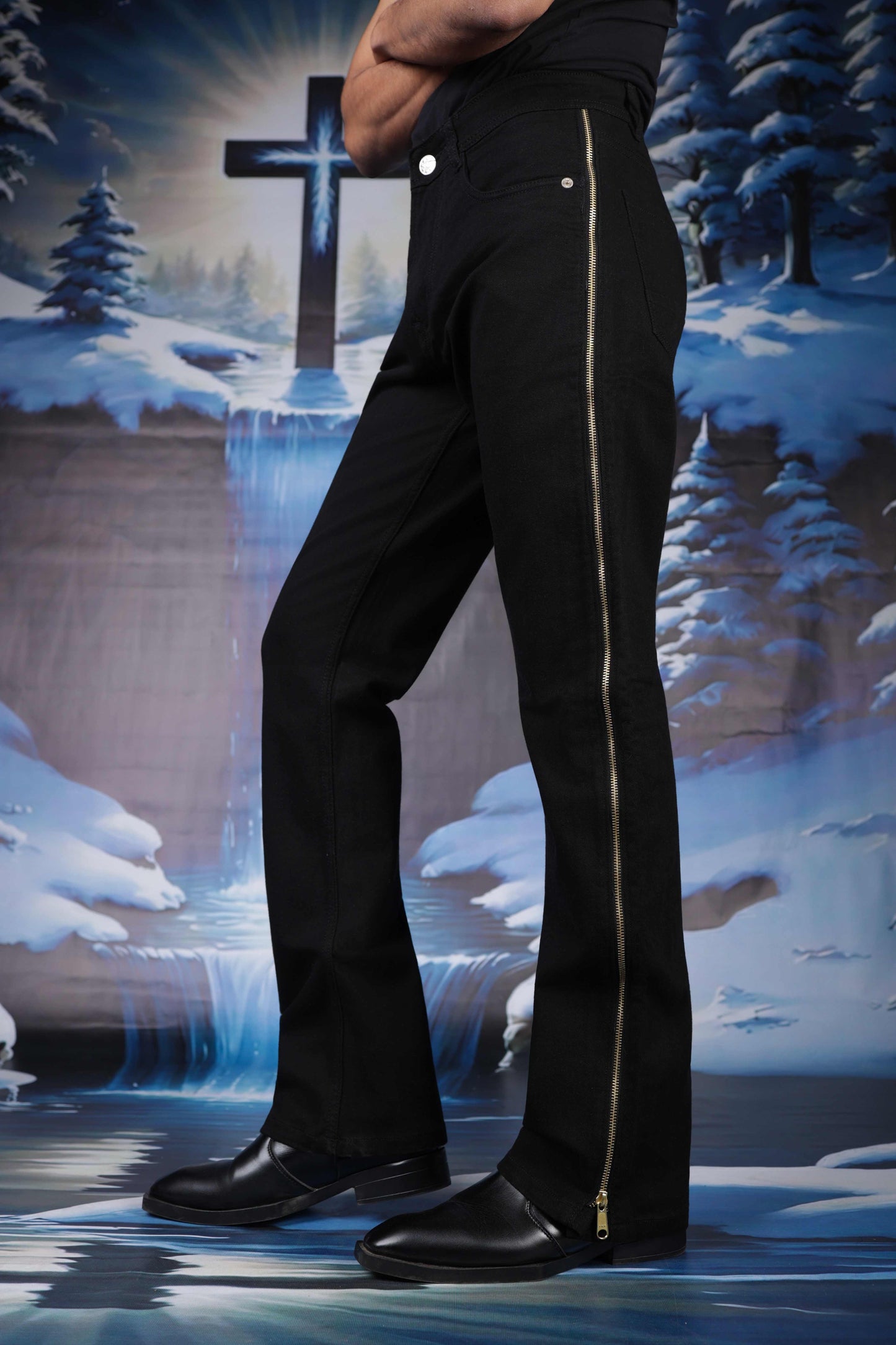 Sidesweep Denims (Black)