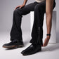 BLACK WASHED BOOTCUT DENIM