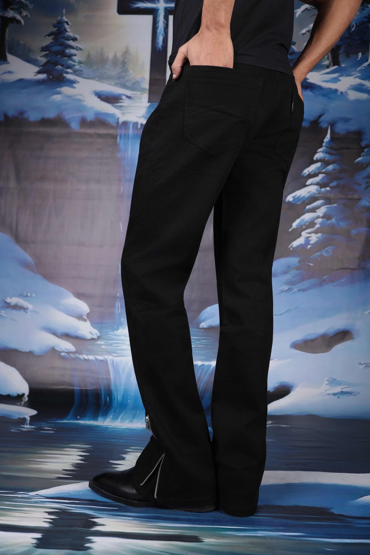 Black Edge Bootcut Denim