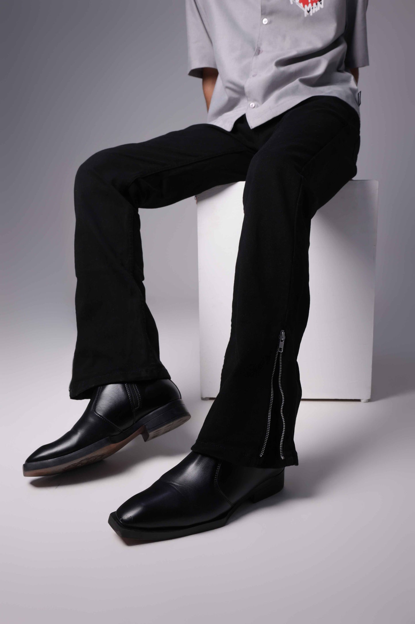 Black Edge Bootcut Denim