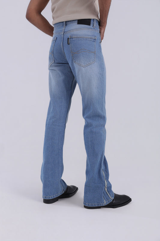 BLUE WASHED BOOTCUT DENIM