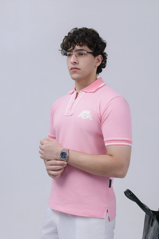 CREST POLO - PINK