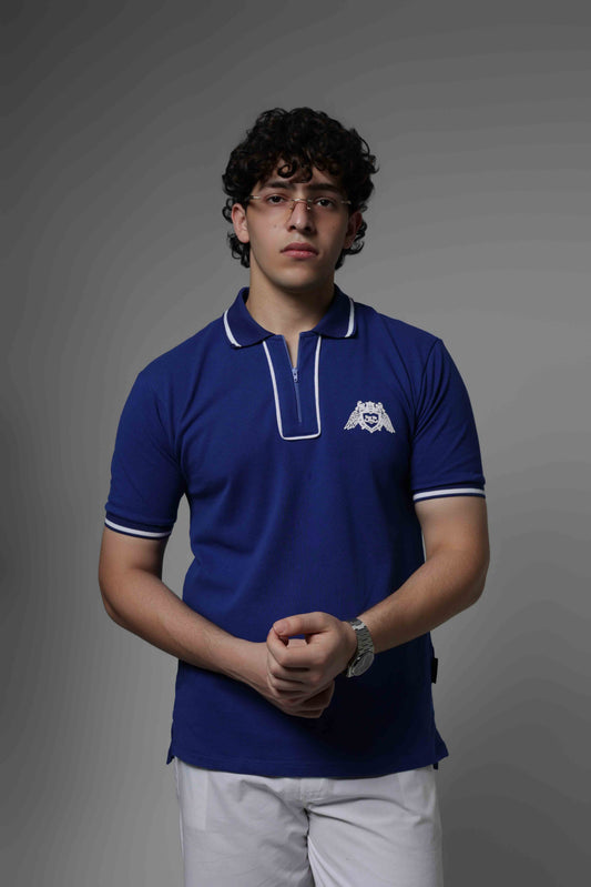 CREST POLO - BLUE