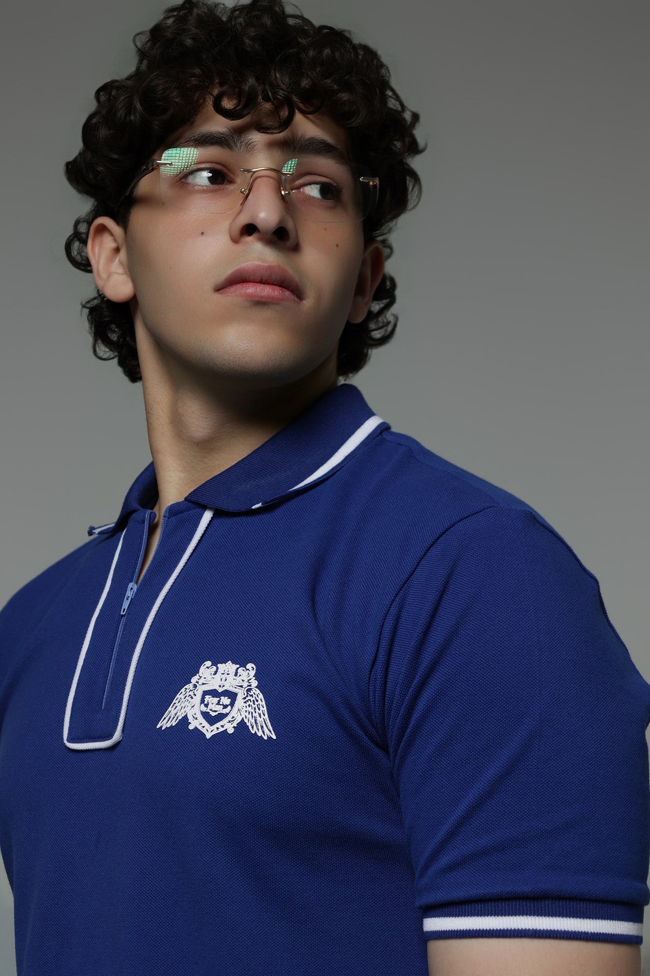 CREST POLO - BLUE