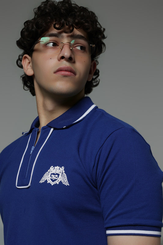 CREST POLO - BLUE