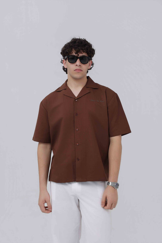 BROWN ESSENTIAL SHIRT