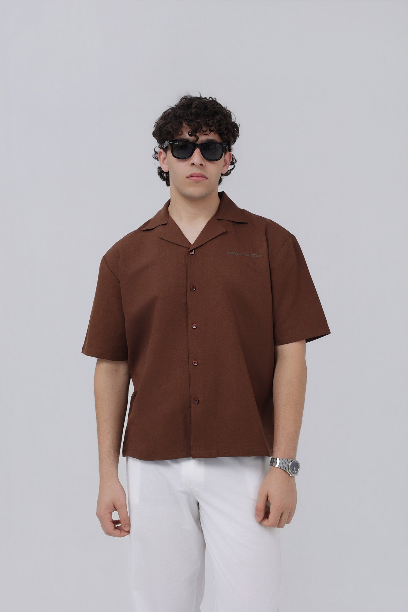 BROWN ESSENTIAL SHIRT