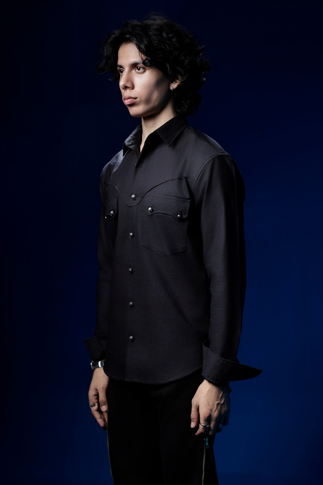 Alpha -  Black Regular-fit Shirt