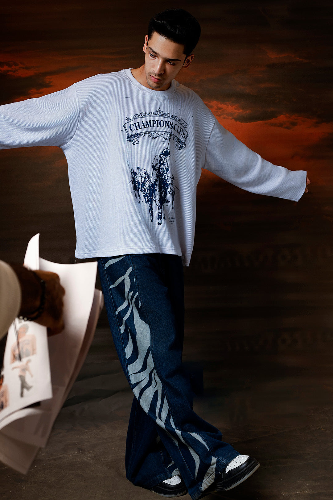 Champions Club waffle tee