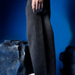 Washed Black Barrel Denim
