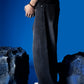 Washed Black Barrel Denim