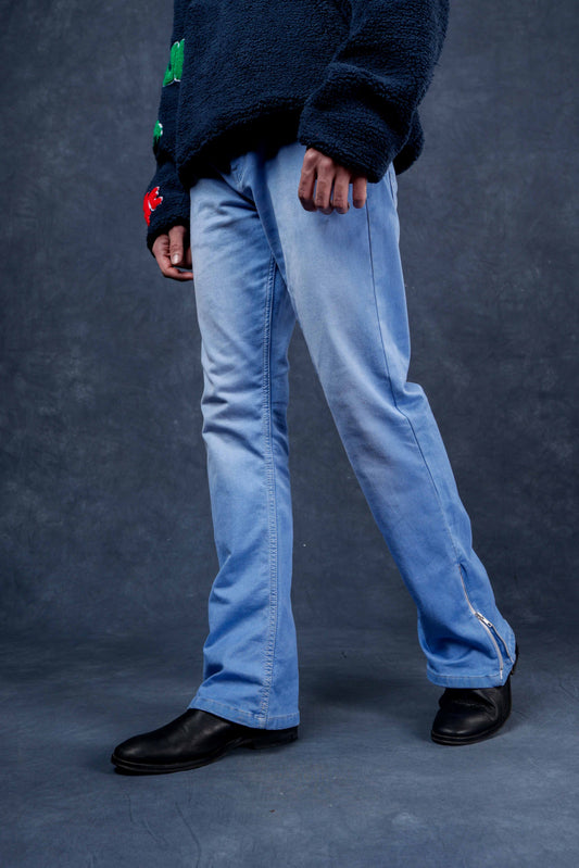 Sky Blue Bootcut Denim