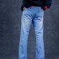 Sky Blue Bootcut Denim