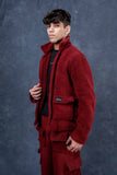 Crimson Sherpa Shacket