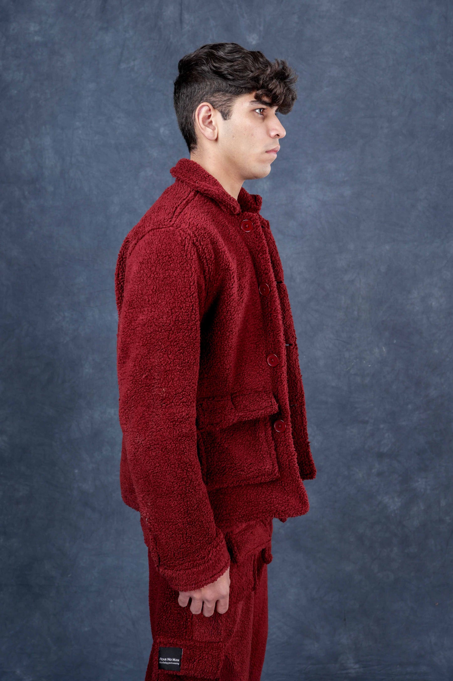 Crimson Sherpa Shacket