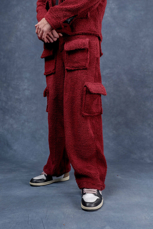 Crimson Sherpa Utility Pants