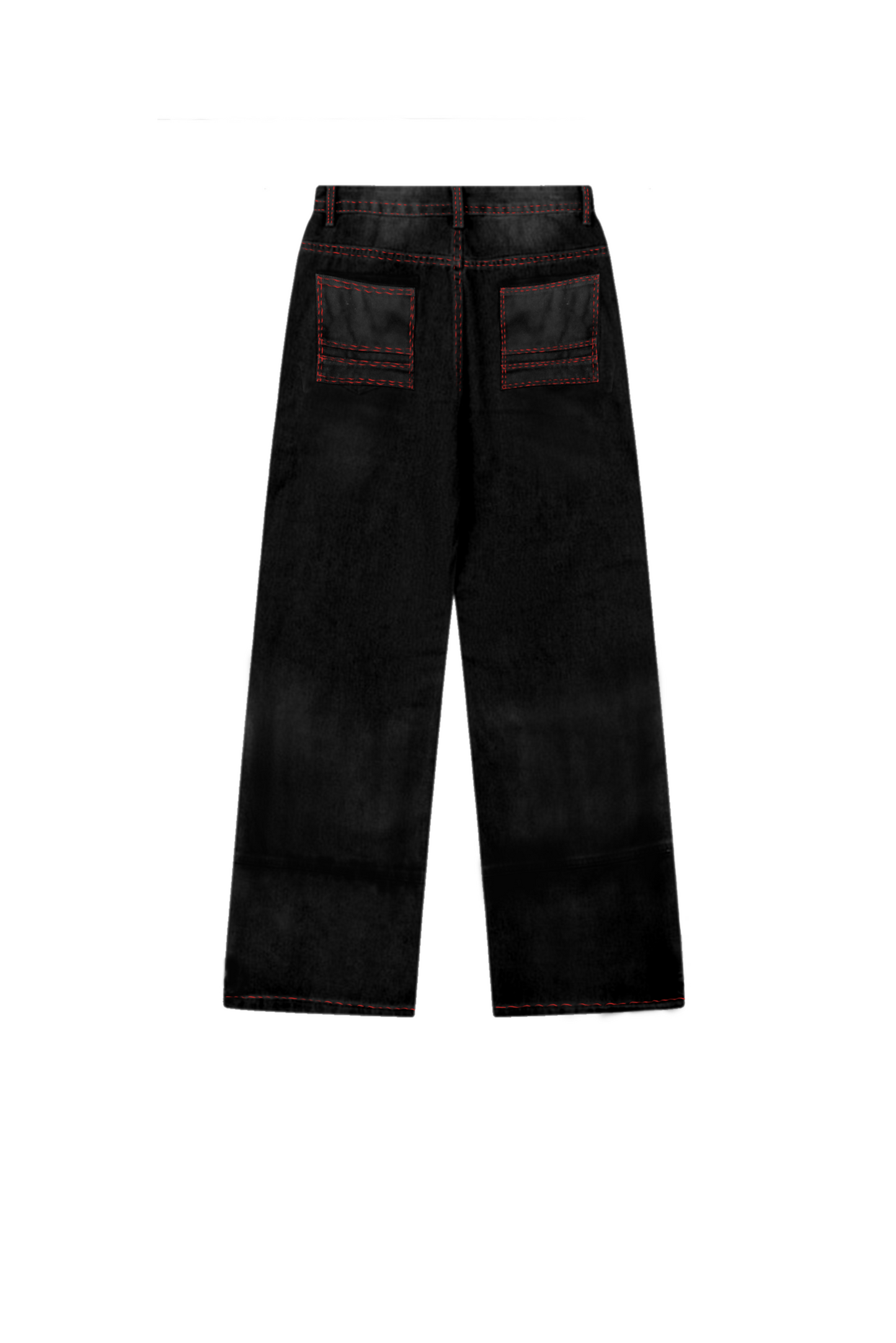 BLACK CARGO DENIMS