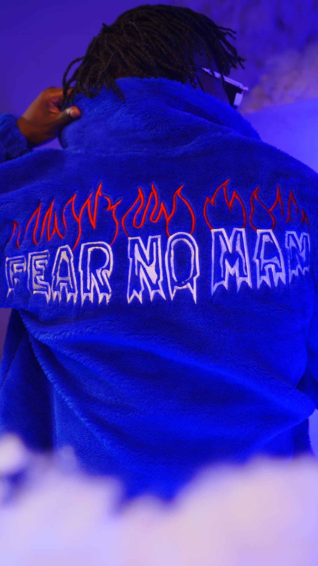 Fear No Man Blue Pullover