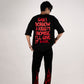 Black and Red Devil Bootcut denims